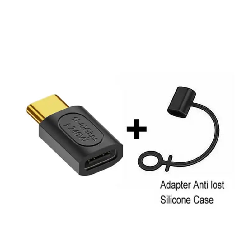 USB4.0 40Gbps OTG C-type 90 degree Adapter 100W 5A USB C to Type C Fast Charging Converter USB C Data Adapter For Macbook 8K60HZ