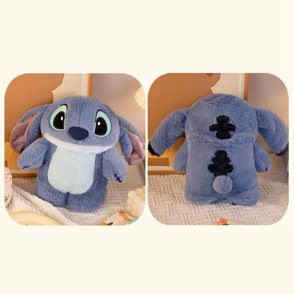 Disney Stitch Plush Hand Warm Bottle Hot Water Bottles Kawaii Soft Winter Portable Warm Hand Bag Anime Toys Christmas Gift