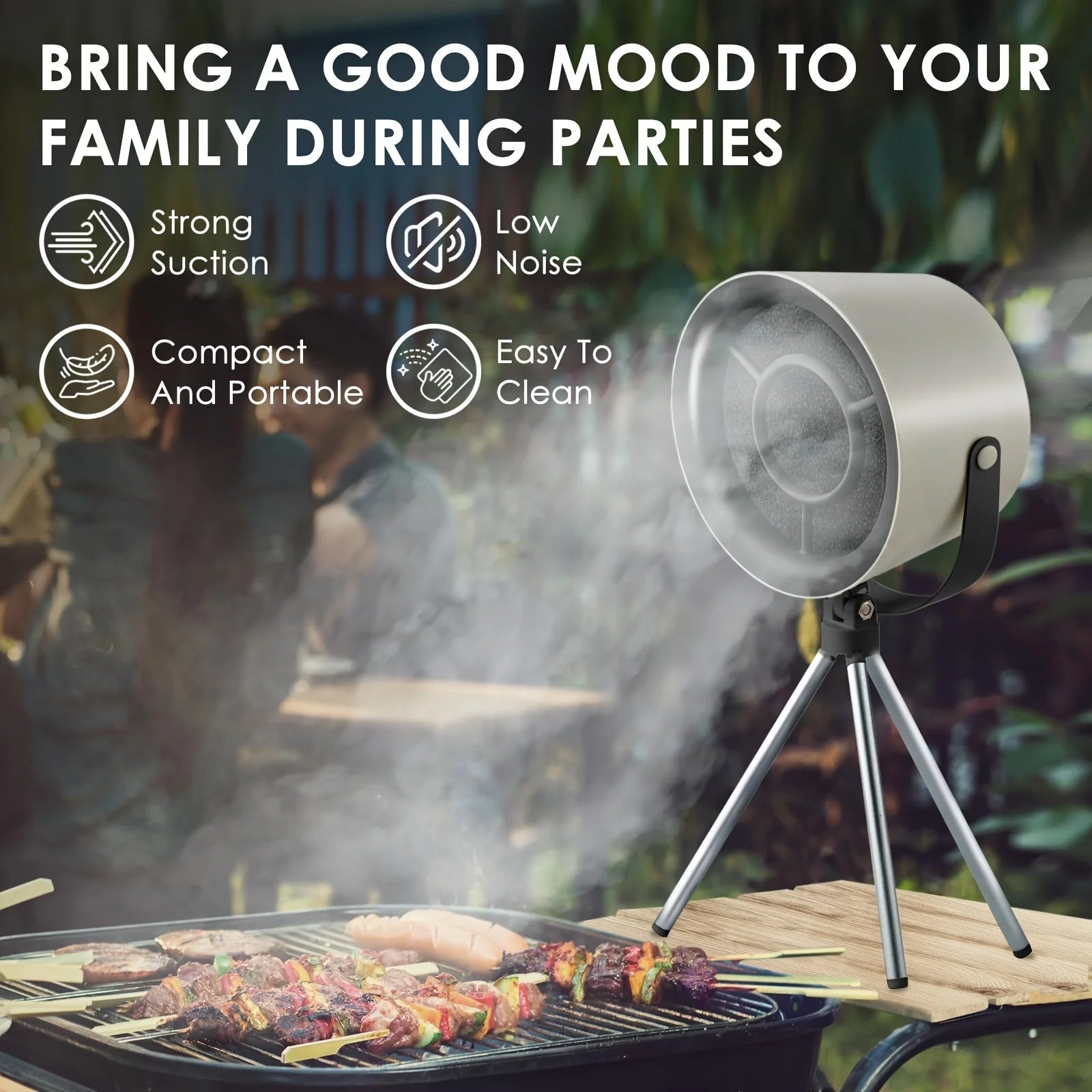 New USB Desktop Range Hoods Portable USB Powered Exhaust Fan Small Kitchen Hood Extractor Barbecue Large Suction Cooker Hood