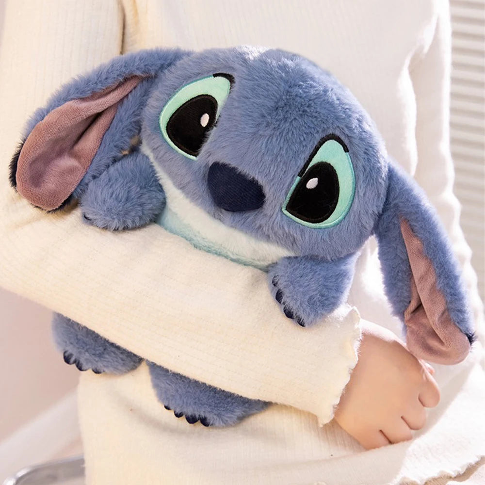 Disney Stitch Plush Hand Warm Bottle Hot Water Bottles Kawaii Soft Winter Portable Warm Hand Bag Anime Toys Christmas Gift
