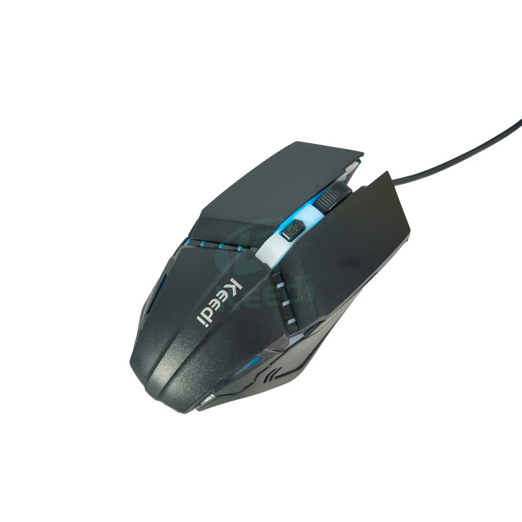 Kit Teclado Mouse com Fio Gamer RGB Keedi TEC808