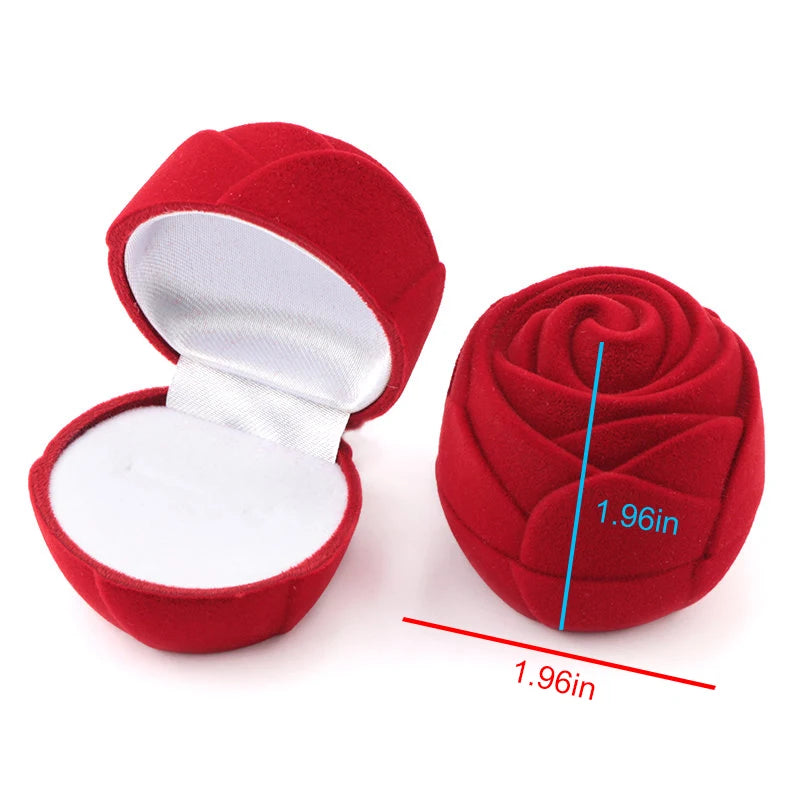 1 Piece Lovely Velvet Jewelry Box Container Wedding Ring Box for Earrings Necklace Bracelet Display Gift Box Holder 16 styles