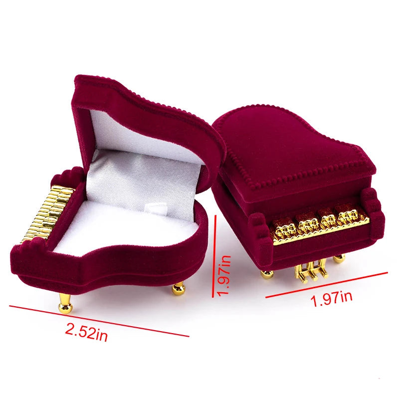 1 Piece Lovely Velvet Jewelry Box Container Wedding Ring Box for Earrings Necklace Bracelet Display Gift Box Holder 16 styles
