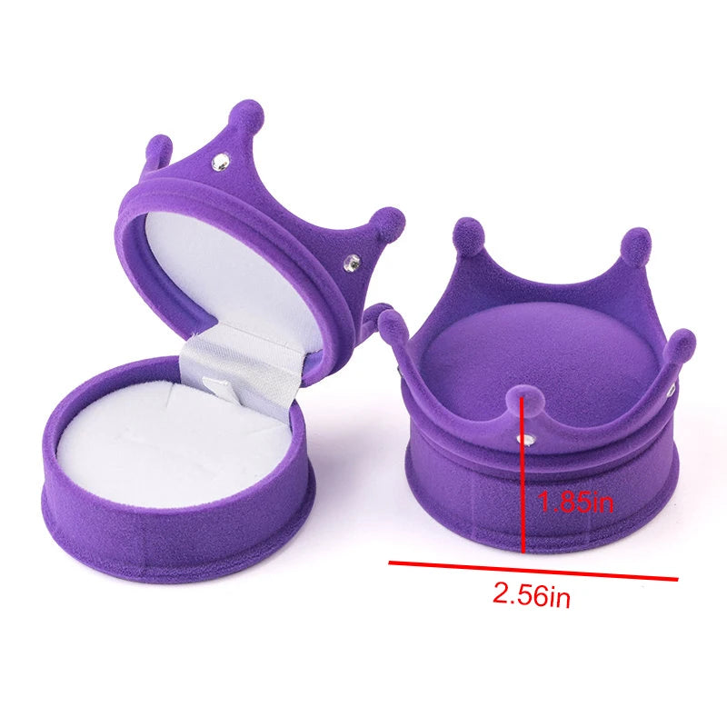 1 Piece Lovely Velvet Jewelry Box Container Wedding Ring Box for Earrings Necklace Bracelet Display Gift Box Holder 16 styles