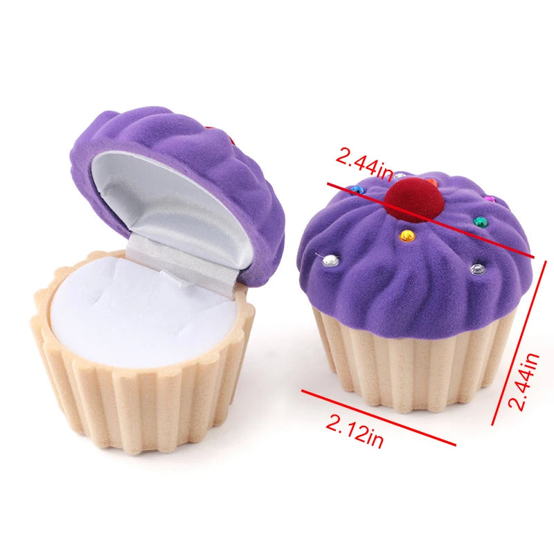 1 Piece Lovely Velvet Jewelry Box Container Wedding Ring Box for Earrings Necklace Bracelet Display Gift Box Holder 16 styles