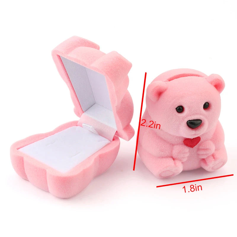 1 Piece Lovely Velvet Jewelry Box Container Wedding Ring Box for Earrings Necklace Bracelet Display Gift Box Holder 16 styles