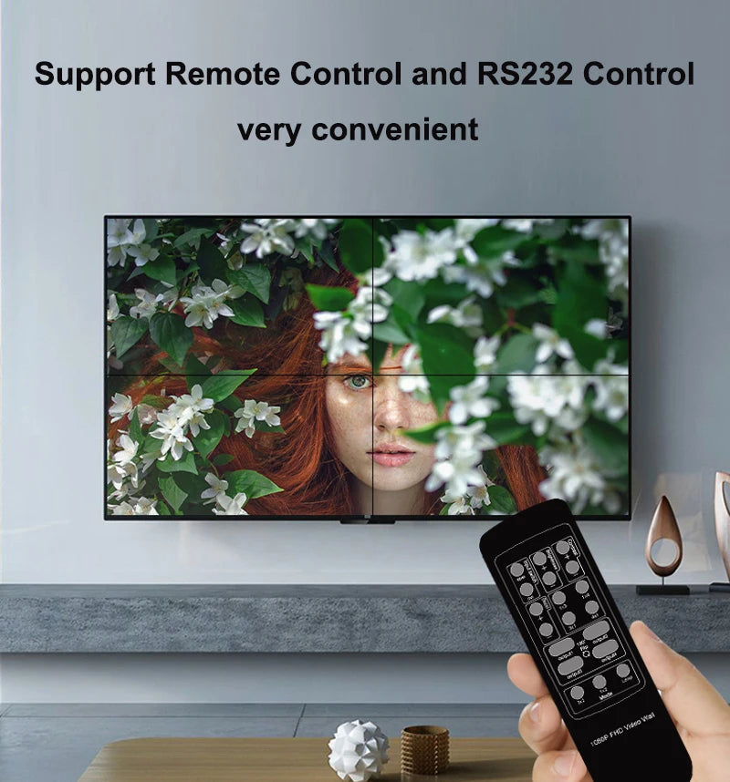 4K 2x2 HDMI TV Wall Controller Multi Monitor Splicing Processor 1X2 1X4 1X3 2X1 3x1 4X1 Video Wall Stitching Box Screen Splicer