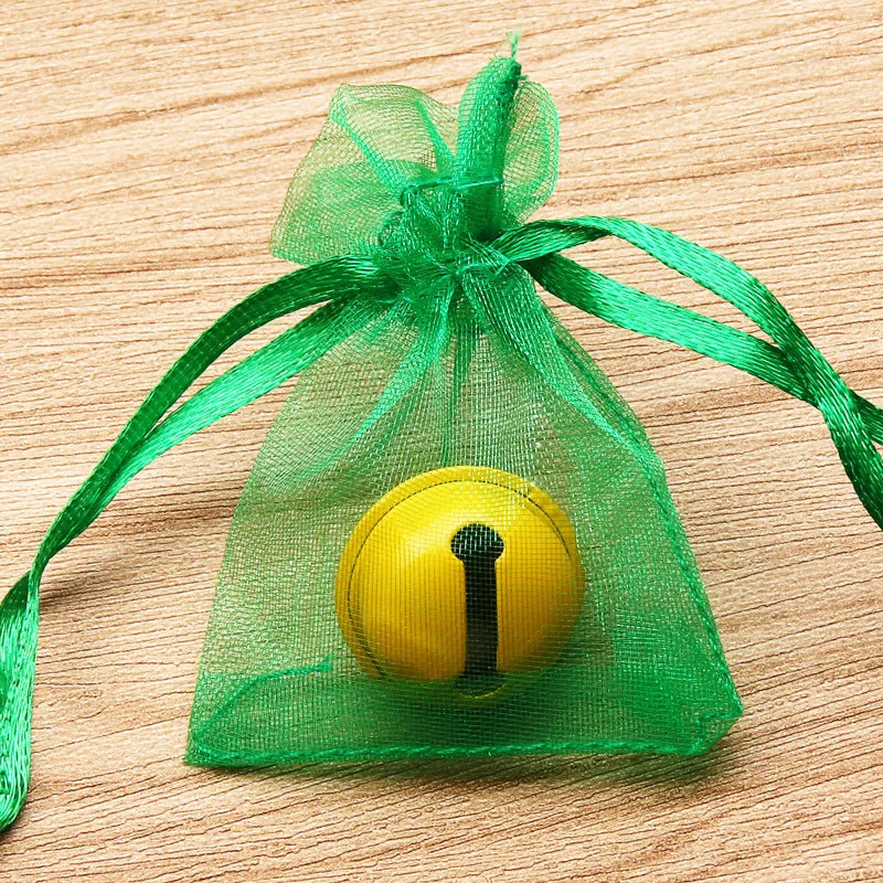 50pcs/lot 7x9cm 9x12cm 10x15 13x18cm Drawstring Organza Gift Bags Jewelry Packaging Bag Wedding Party Packaging Present Pouches