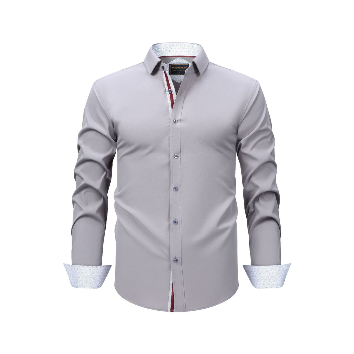 Paul Lomon Shirt All-Sided Long-Sleeved Lapel Men's Shirt Men's Cross-Border European-Size Casual All-Match Shirt Men's
