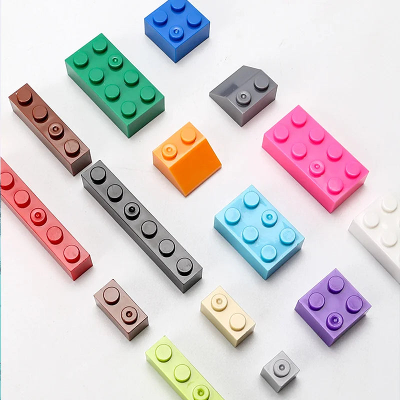300/1000 DIY creative building blocks bulk set Urban Classic building blocks Assembled birthday gift children's educational toys