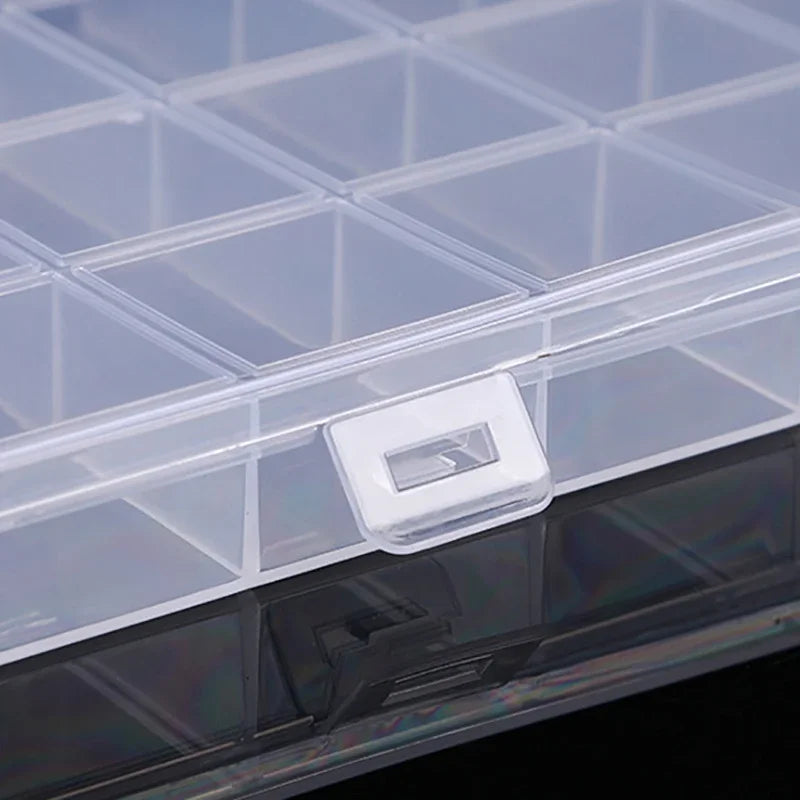 Plastic Storage Box 28 Grid With Slot Beaded Anti-string Grid  Jewelry Classification Parts Division Box Jewelry Box Organizer