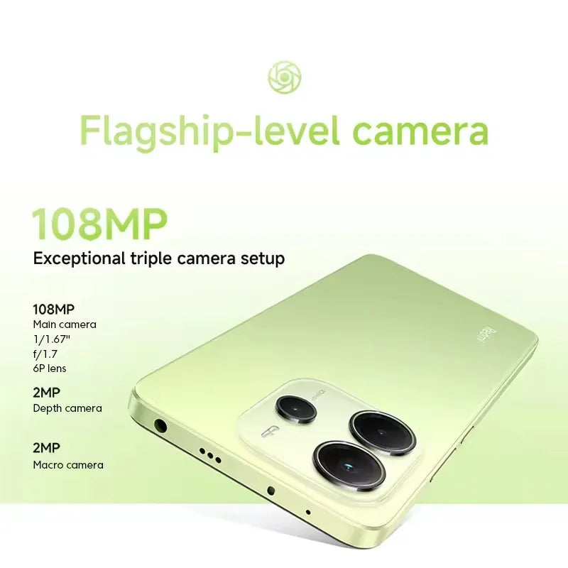 UK Version Xiaomi Redmi Note 14 4G Smartphone Helio G99-Ultra 6.67'' AMOLED Display 120Hz108MP AI Camera 5500mAh Battery NFC