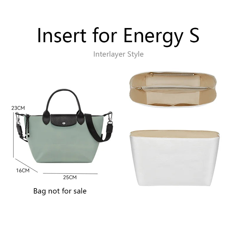 Bag Organizer Insert For Longchamp Energy Small Medium Mini Bag Dupont Paper Bag Support Bag Insert Inner Bag Bag Accessories