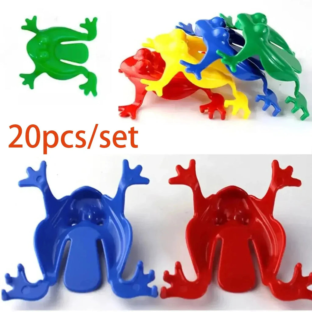 20pcs Bouncing Frog Nostalgic Toys For Children Kindergarten Educational Toy Jumping Frog Toy Christmas Gift