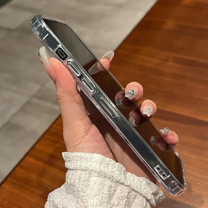 Transparent Magnetic Case For iPhone 15 14 13 Pro Max For Magsafe Clear Wireless Charging Phone Cases