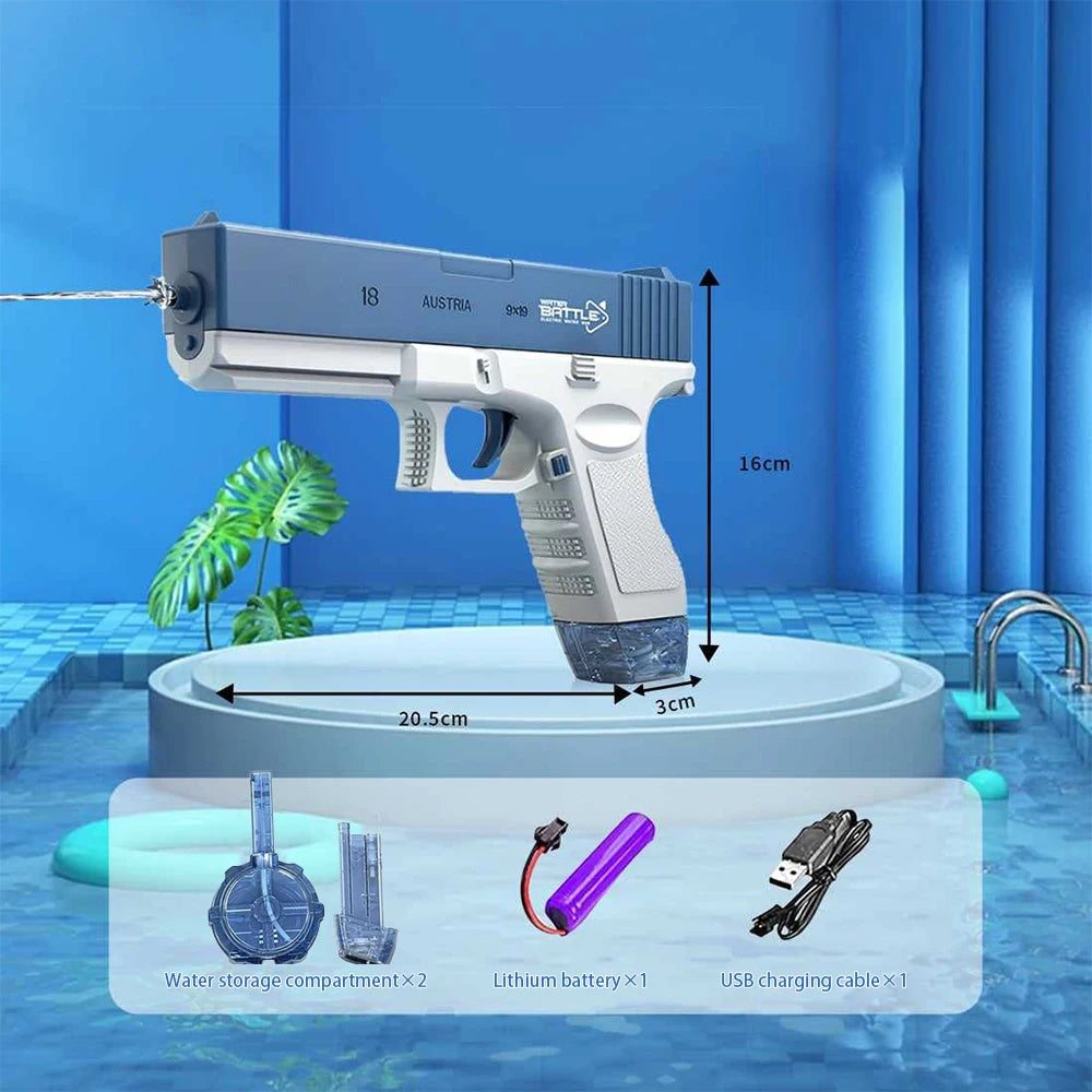 Automatic Electric Water Gun 500cc Large Capacity Super Strong Distance 10m Children and Adults Leak Proof Water Battle