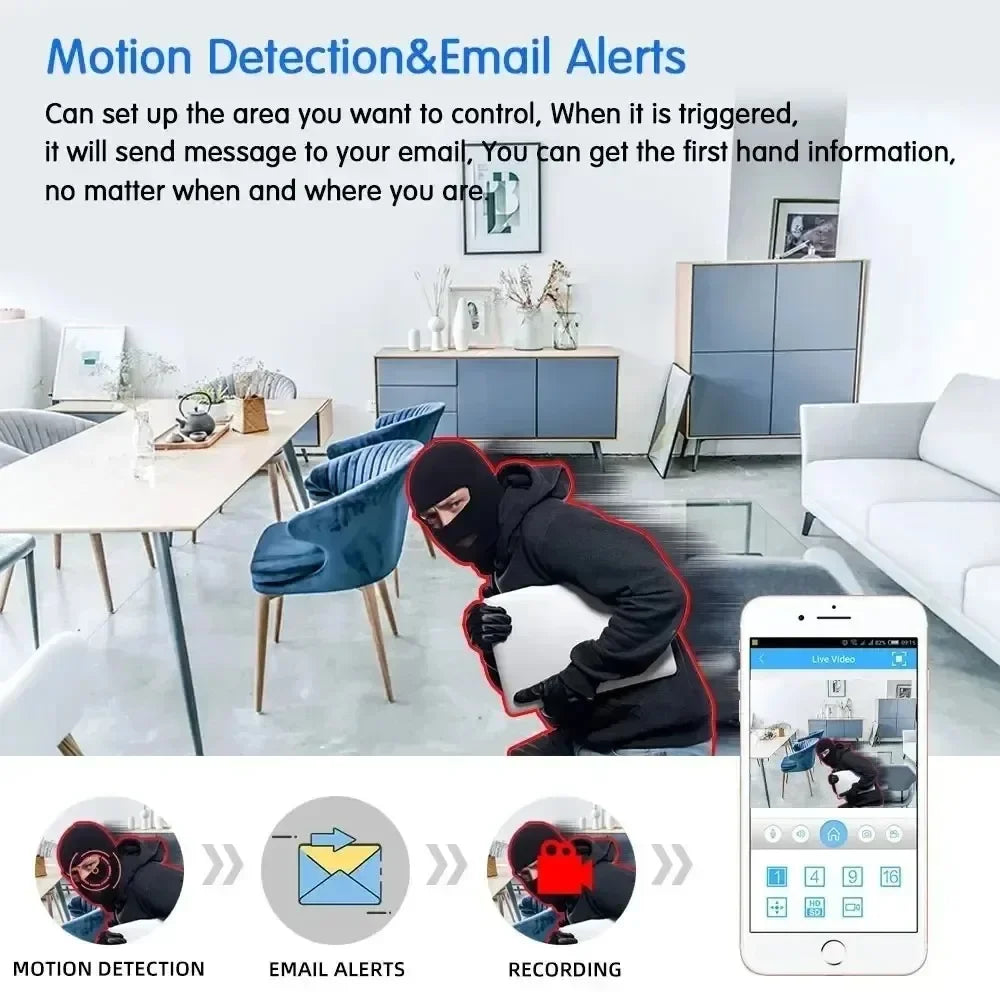 8MP Dual Lens WiFi Surveillance Camera 4K Outdoor PTZ IP Camera Auto Tracking Audio Video ONVIF Security CCTV Camera YOOSEE