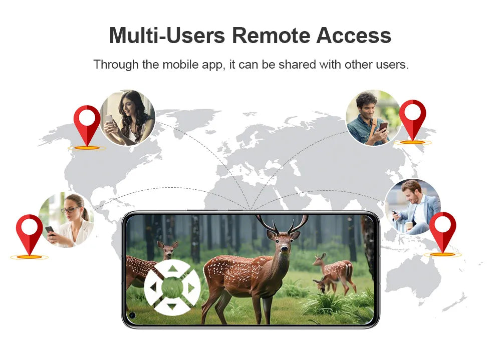 Ubox 4G SIM Outdoor Wildlife Camera 4MP Solar Hunting Trail Camera WiFi Security Camera Auto Tracking Night Vision PIR Detection