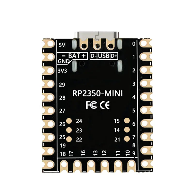 RP2350 Mini Development Board RP2350A chip SuperMini pico 2 RP2350 4MB Flash/520KB SRAM temperature sensor SPI/I2C/UART/ADC