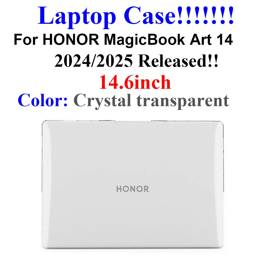 Laptop Case for HONOR MagicBook Art 14 2025 2024 14.6Inch Crystal & Matte PC Cover for MagicBook Art14 Protective Hard Shell
