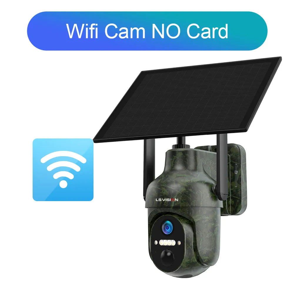 Ubox 4G SIM Outdoor Wildlife Camera 4MP Solar Hunting Trail Camera WiFi Security Camera Auto Tracking Night Vision PIR Detection