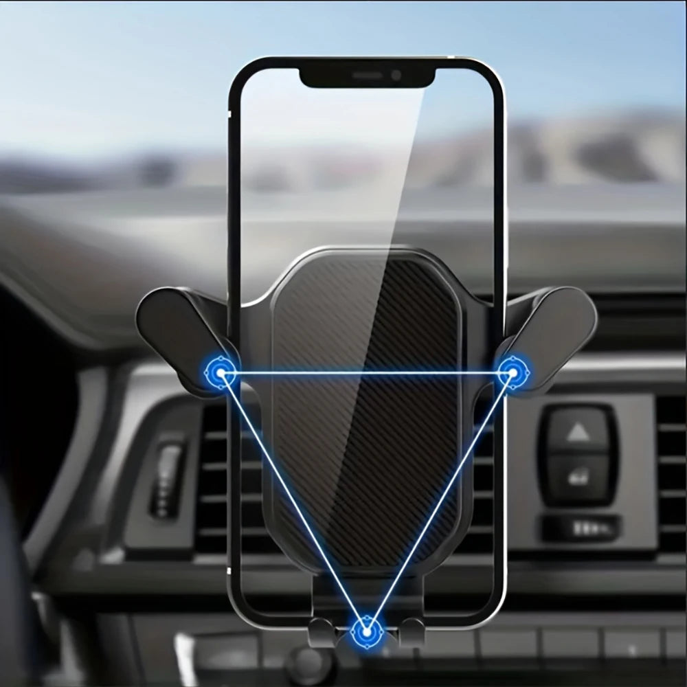Universal Car Air Vent Phone Holder Gravity Clip Mount 360° Rotation Adjustable Bracket For iPhone Samsung Mobile Phones Stand