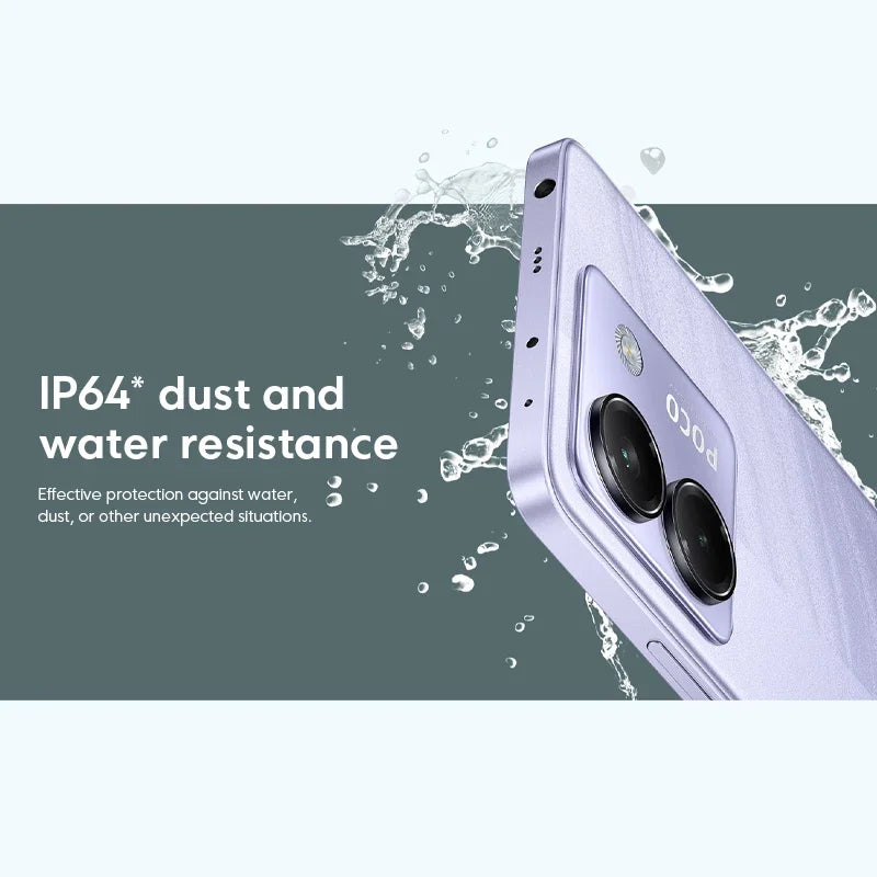 【Brand+】Newest POCO M7 Pro 5G Global Version Dimensity 7025-Ultra 120Hz FHD+ Eye-care AMOLED Display 5110mAh Battery NFC