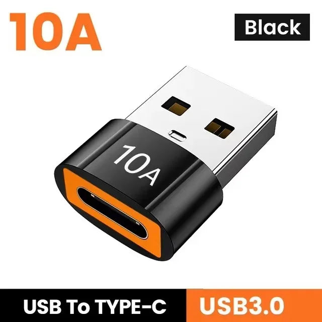 10A OTG USB 3.0 To Type C Adapter USB Female To Type c Male Fast Charging adapter OTG USB C For Xiaomi Samsung Laptop PC
