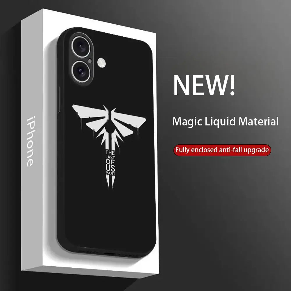 thelastofusES Phone Case For iPhone 16 15 14 13 12 11 X XR XS XSMAX 8 Plus Mini Pro Max Soft Black Phone Cover