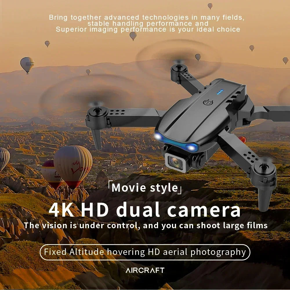 E99 K3 Pro HD 4K Drone with Dual Camera WiFi FPV Aerial Photography RC Quadcopter High Hold Mode