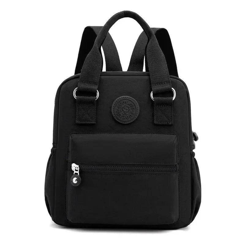 Fashionable Nylon Women's Backpack Summer Hot Sale Of The Season Cross-Border Trend Handbag Bookbag Mommy Outfit Dual-Shoulder B
