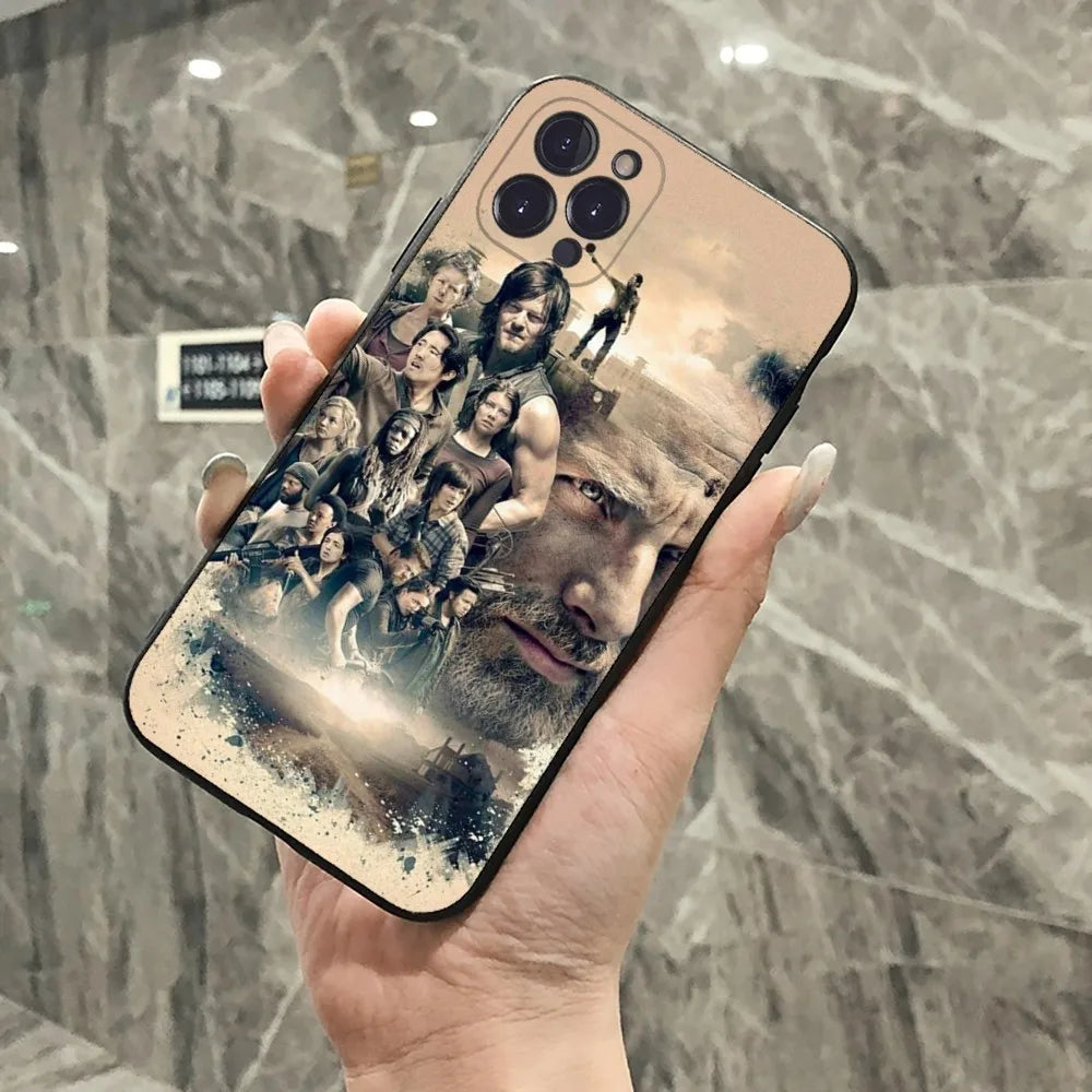 The Walking Dead Phone Case For iPhone 15 14 11 12 13 Mini Pro XS Max Cover 6 7 8 Plus X XR SE 2020 Funda Shell