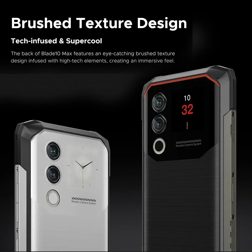 Global Version DOOGEE Blade10 Max Rugged Phone 32GB(8+24) 256GB 6.56” HD+ IPS UNISOC T7200 Octa Core 50MP Camera Android 15 NFC