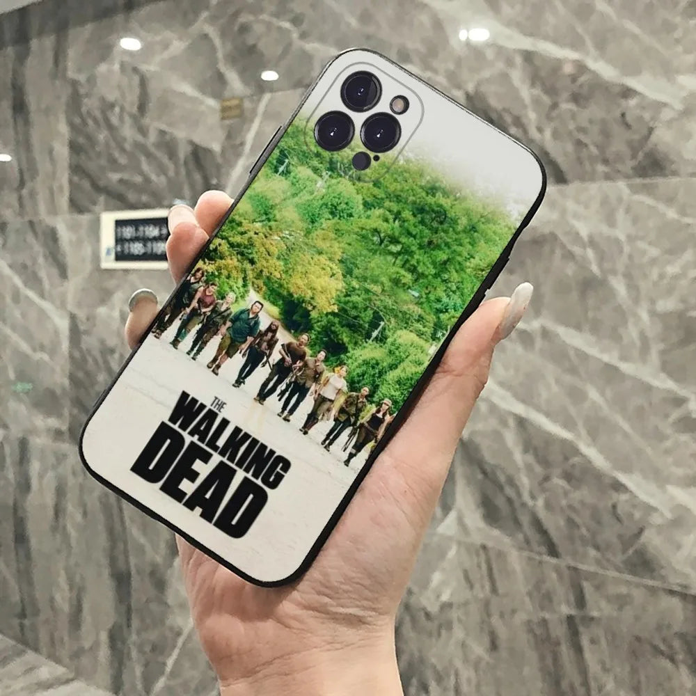 The Walking Dead Phone Case For iPhone 15 14 11 12 13 Mini Pro XS Max Cover 6 7 8 Plus X XR SE 2020 Funda Shell