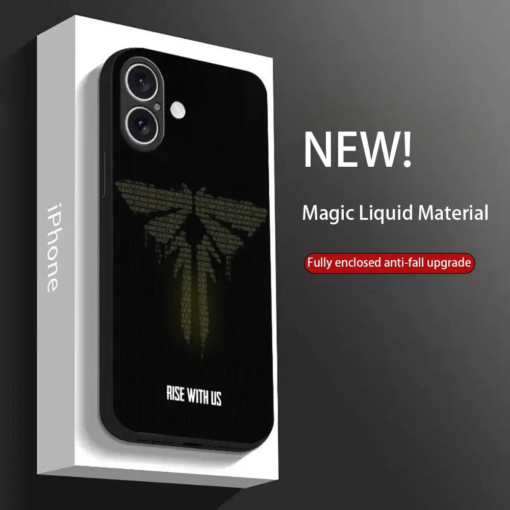 thelastofusES Phone Case For iPhone 16 15 14 13 12 11 X XR XS XSMAX 8 Plus Mini Pro Max Soft Black Phone Cover