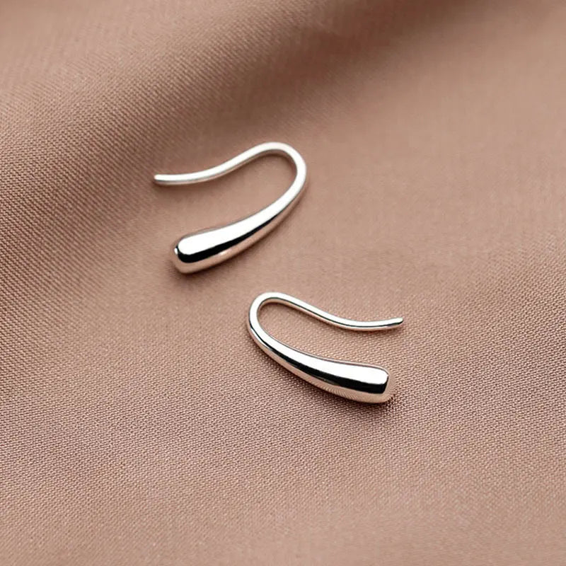 New 925 Sterling Silver Stud Earrings Golden Pretzel Clear CZ Geometric Punk For Women Girl Gift Jewelry Dropshipping Wholesale