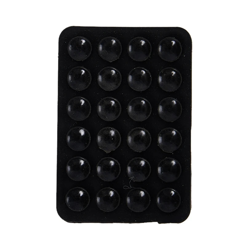 Double Side Silicone Suction Pad For Mobile Phone Fixture Suction Cup Backed Adhesive Silicone Rubber Sucker Pad For Fixed Pad