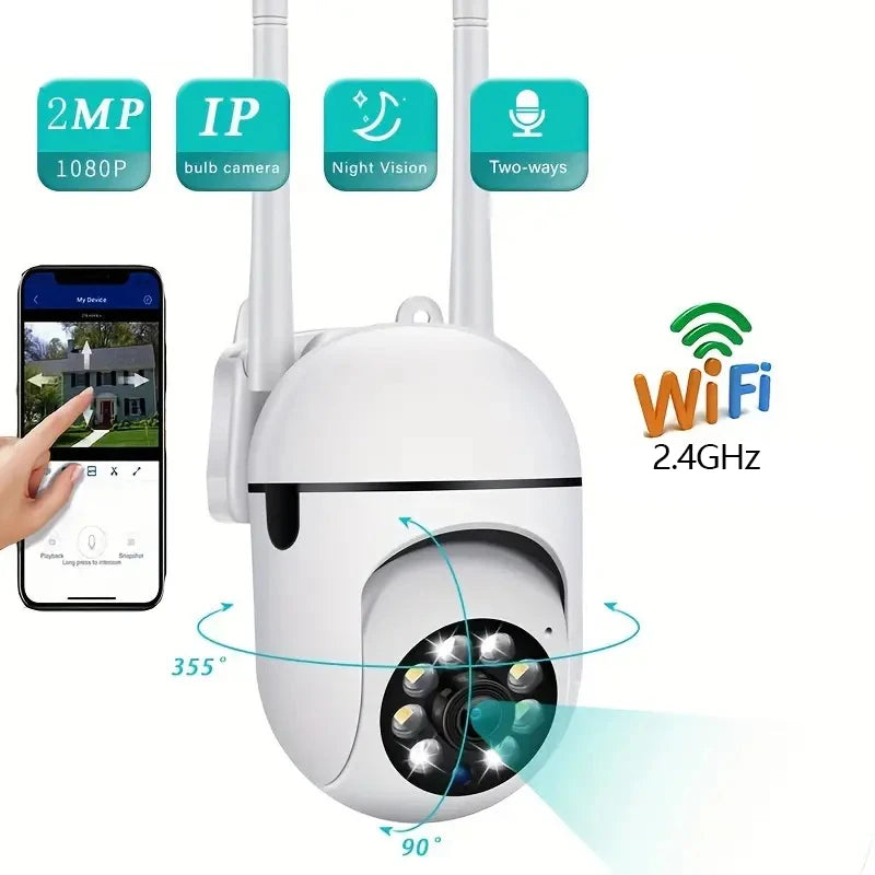 8MP Wireless Security Survillance PTZ Camera Wifi IP Outdoor 4X Zoom Cameras AI Human Tracking Two-way Audio HD Night Color Cam