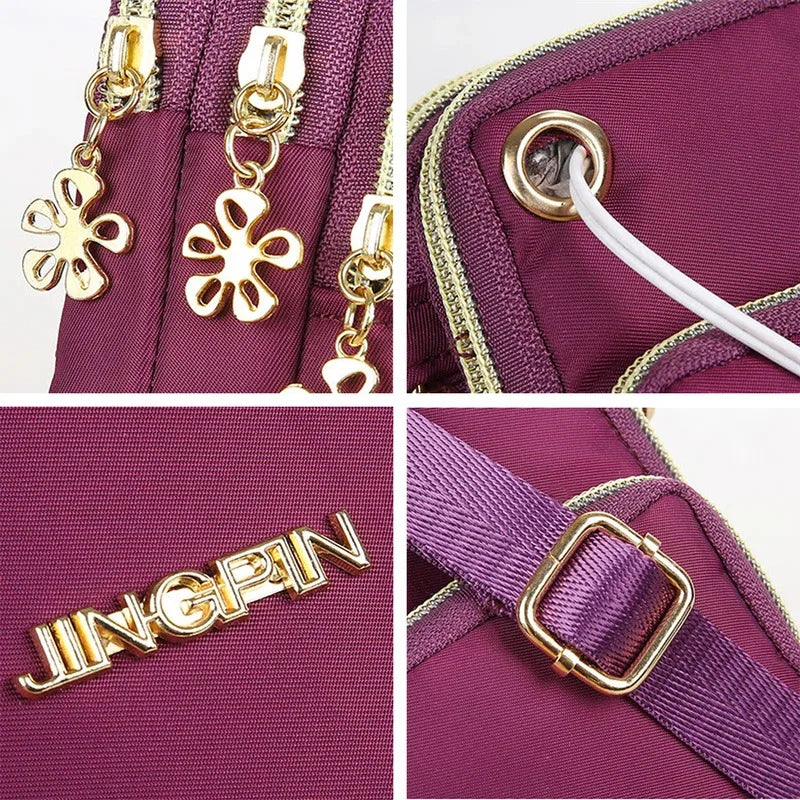 2025 New Women's Slant Mini Bag, Mobile Phone Bag, Fashion Mom Money Bag