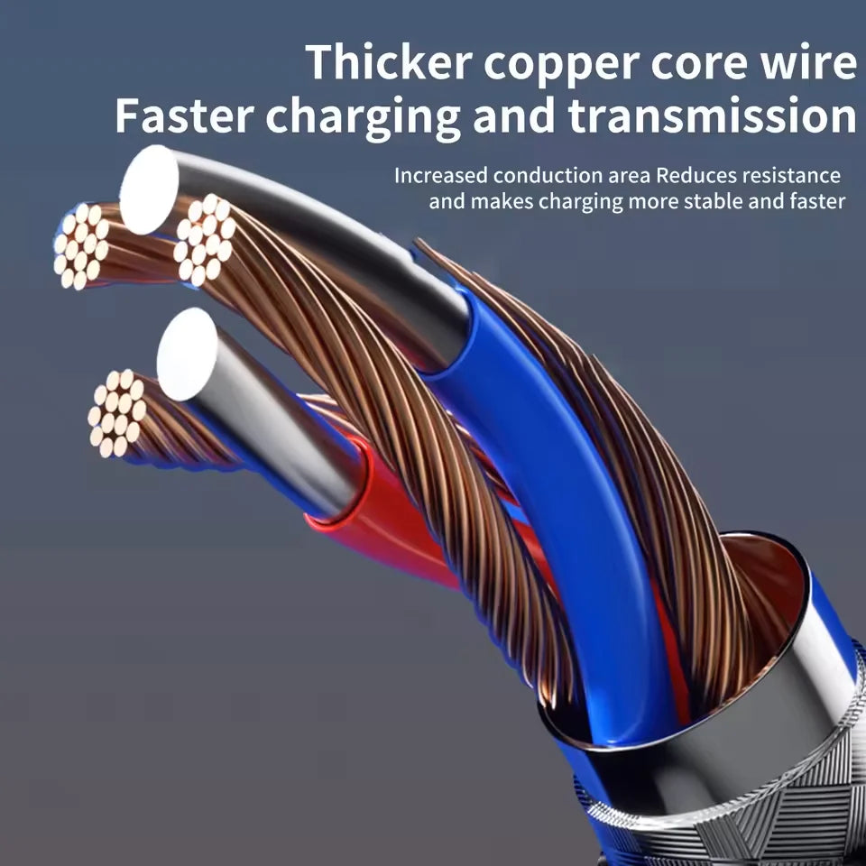 3-In-1 / 4-In-1  USB Cable Type C Usb Micro For iphone Samsung Huawei Xiaomi Multi Port Multiple Charging Wire