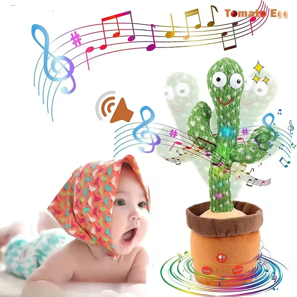 1pc-A Talking Cactus Toy That Can Be Charged Recorded And Repeated Suitable For Spanish English And Arabic Voice Changer