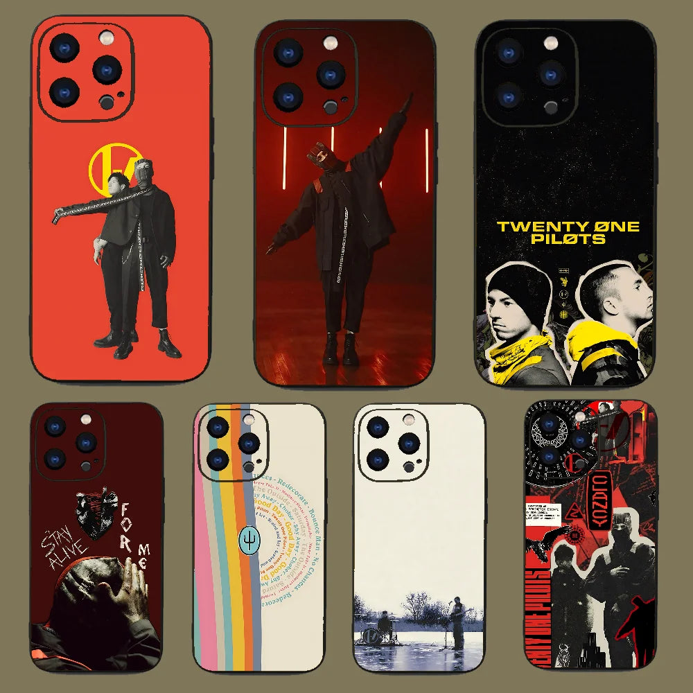 Twenty One P-Pilots Phone Case For Iphone 15 11 13 14 Pro Max 7 8 Plus X Xr Xs Max Se2020 12mini Cover Case