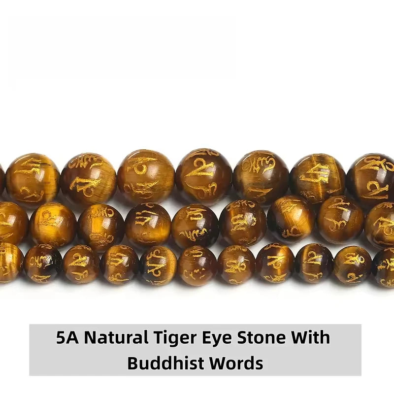 Natural Stone Yellow Red Blue Tiger's Eye Bead Round Loose Spacer Bead 4-12mm For Jewelry Making Diy Necklace Bracelet Accessoy