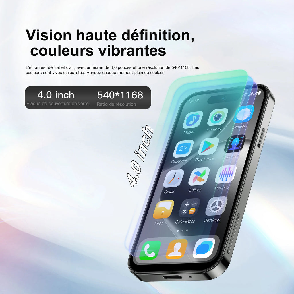 SERVO S16 Mini 4G LTE Android Pocket Smartphone 16GB/64GB Play Store WiFi GPS Dual SIM Dual Camera 4.0"Display Small Mobile Phon