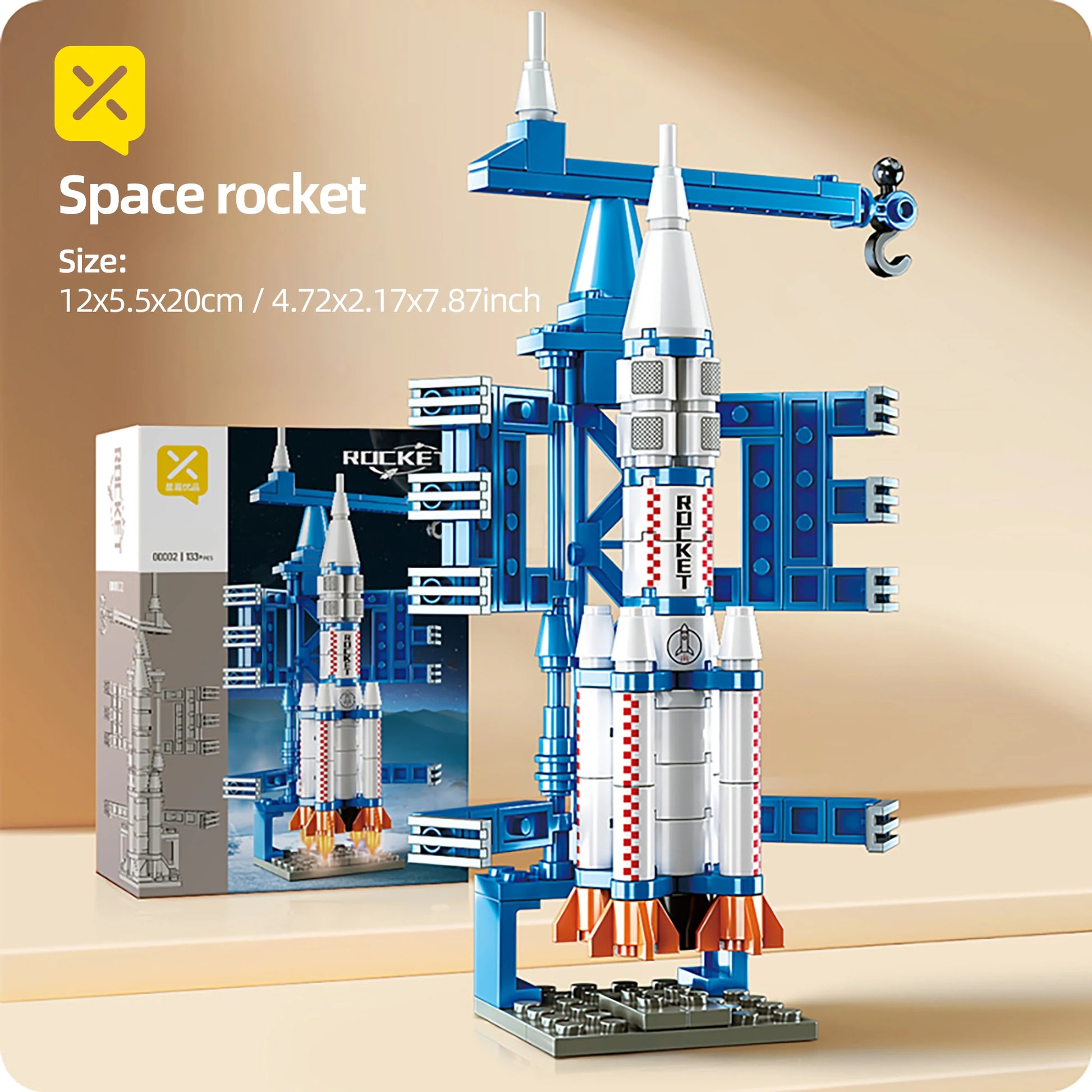 ToylinX 133 PCS Space Exploration Shuttle Building Set Toys Space Rocket Building Toys for Kids Educational Toy for Boys Girls