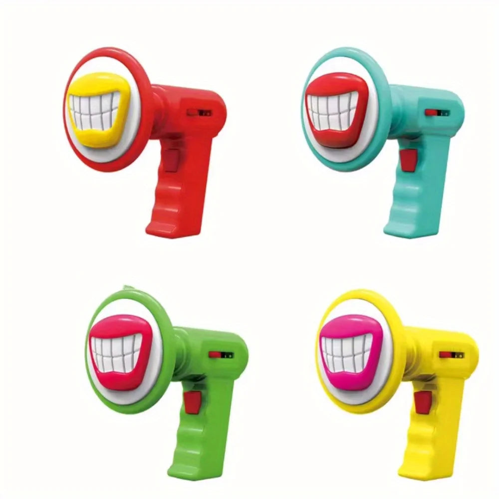Mini Kids Voice Changer Toy Cosplay Voice Speaker with 6 Sound Effects Handheld Megaphone Trick Joke Toy for Kids Children