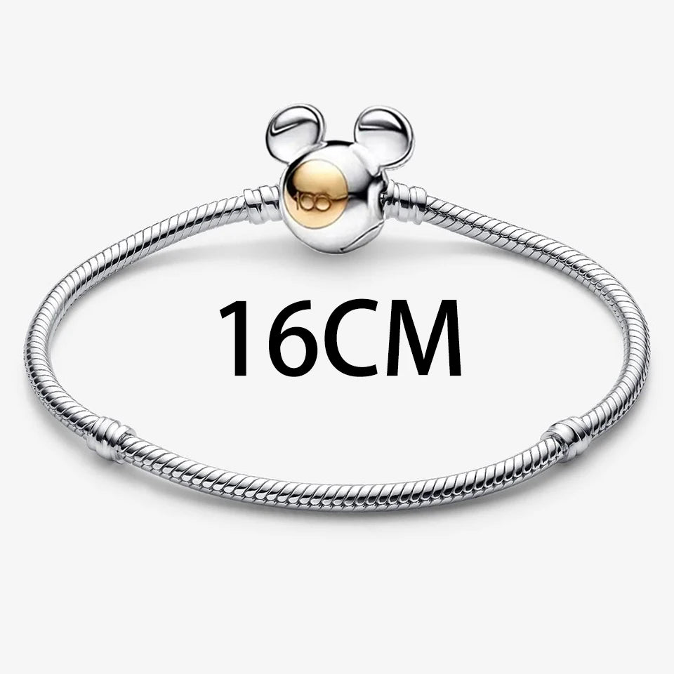 New 925 Silver Gold Bear Love Dog Bead Eternal Lucky Leaf Pumpkin Car Pendant Fashionable DIY Charm Exquisite Jewelry Gift