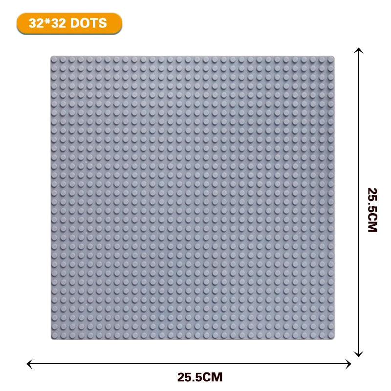 Classic Baseplate 32*32 16X32 16X16 Dots Building Blocks Bricks Base Plates DIY Plastic Board Building Blocks Construction Toys