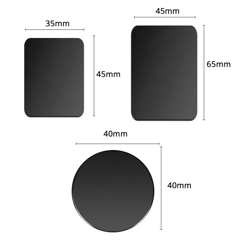 1/2/5pcs Non-magnetic metal plate - used for car phone holders Magnetic mobile phone stand universal adhesive sheet