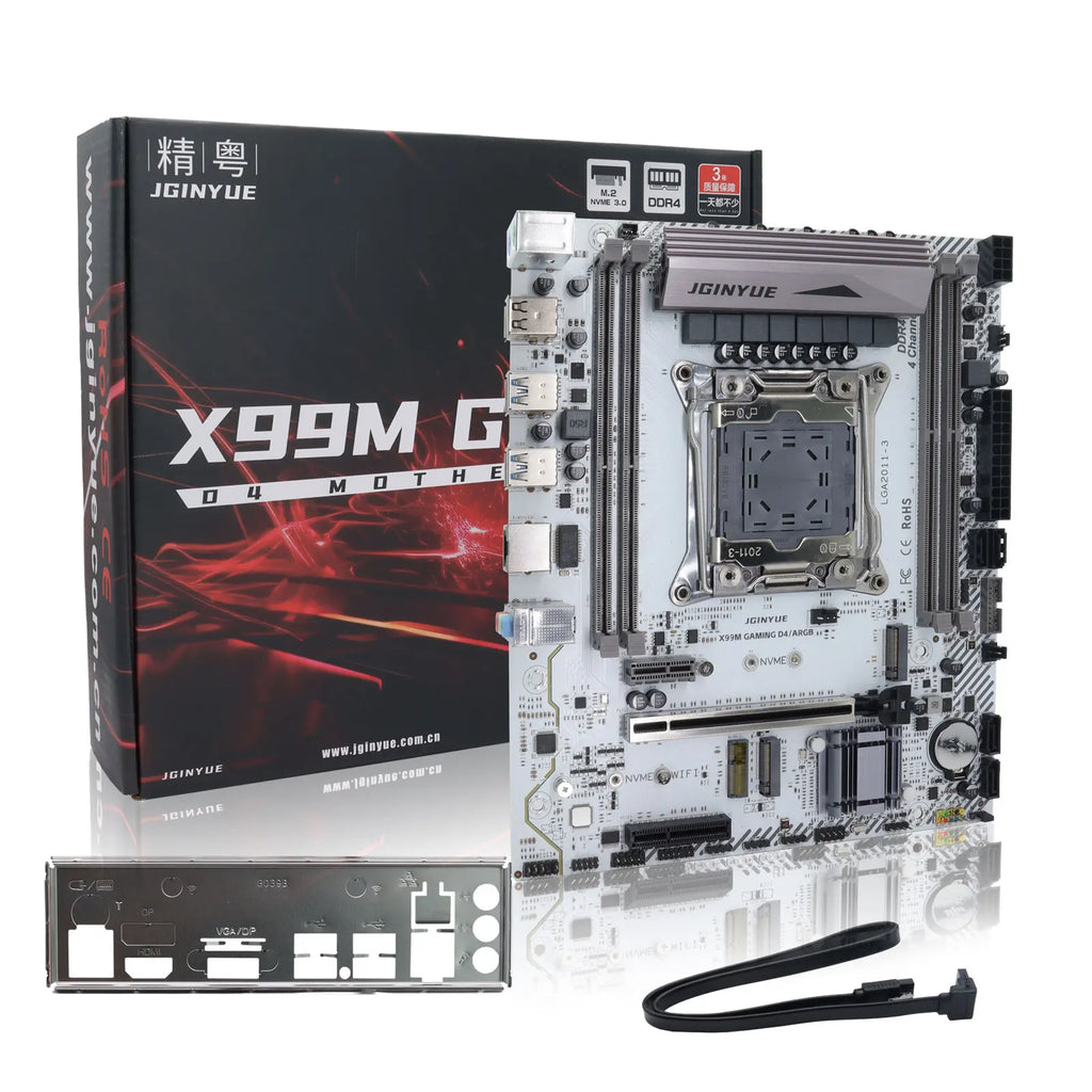 ARGB X99 Gaming Computer LGA 2011-3 XEON Motherboard Intel E5 2620 2666 2670 2678 V3 V4 support DDR4 RECC NON-ECC Memory NVME